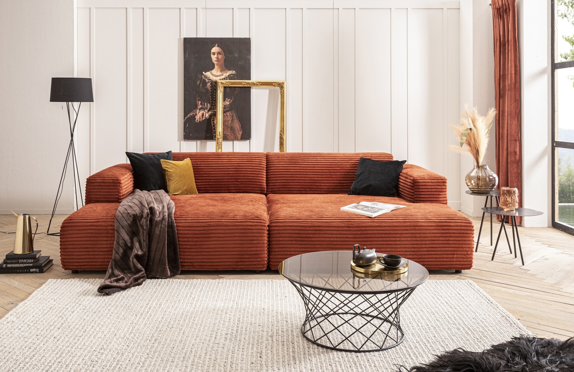 3-Sitzer-Sofa Stoff Taupe – Urban Lifestyle